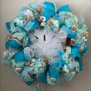 Sand dollar wreath